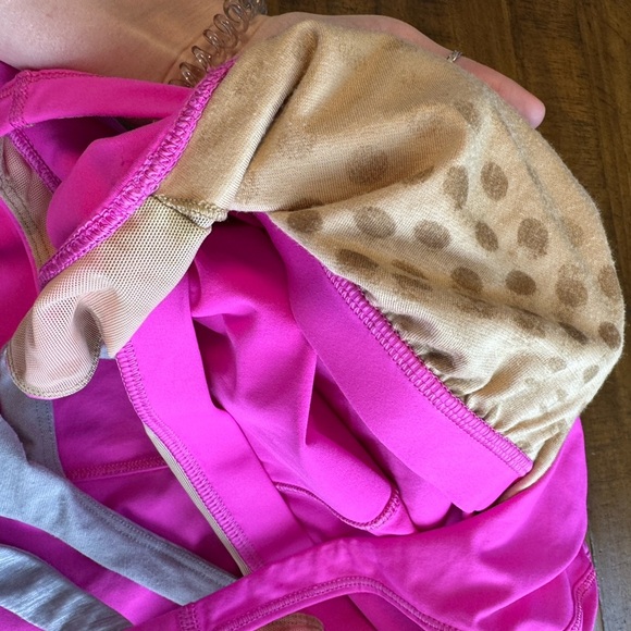 Lululemon | Pow Pink Metallic Silver Optimal Tank nwot - Picture 6 of 7